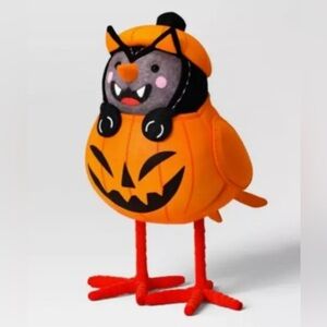 TARGET Halloween Hyde & EEK Featherly Friend Cat In pumpkin Bird PAWSON